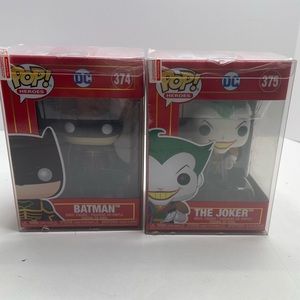 Funko Pop LOT DC Imperial Palace Batman #374 & The Joker #375 FREE PROTECTORS